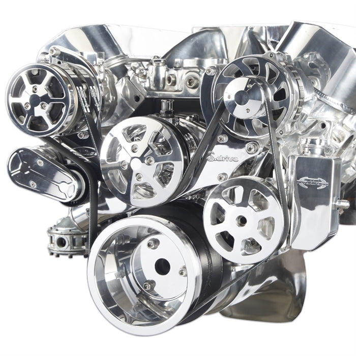 Eddie Motorsports MS107-50BP Serpentine Pulley Kit BBC Eddie Motorsports MS107-50BP Serpentine Pulley Kit BBC
