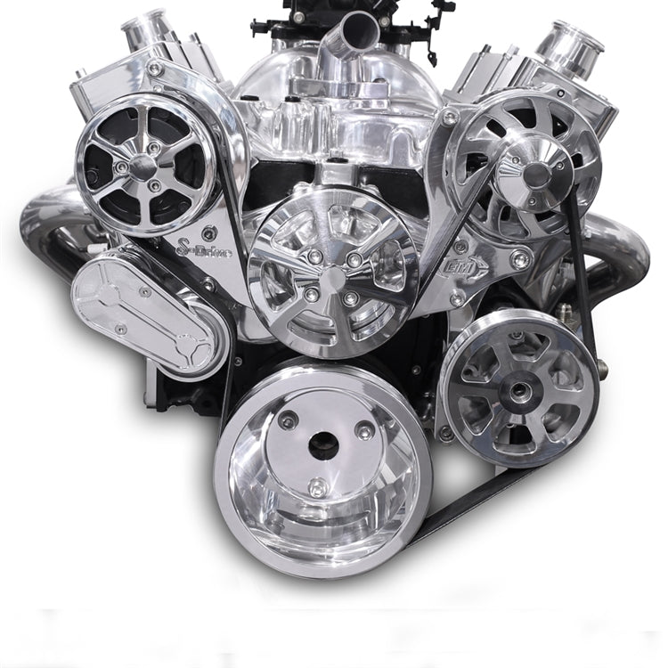 Small Block Chevy S-Drive 6 Rib Pulley Kit – Eddie Motorsports