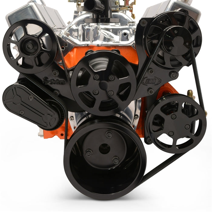 Big Block Chevy S-Drive 6 Rib Pulley Kit Raven Series – Eddie