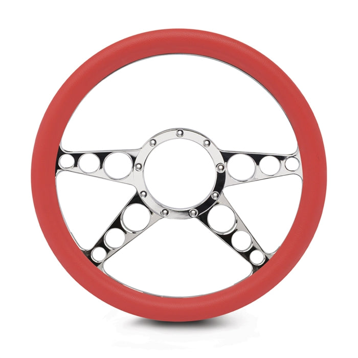 Half Wrap 4 Spoke Racer Steering Wheel 13-1/2