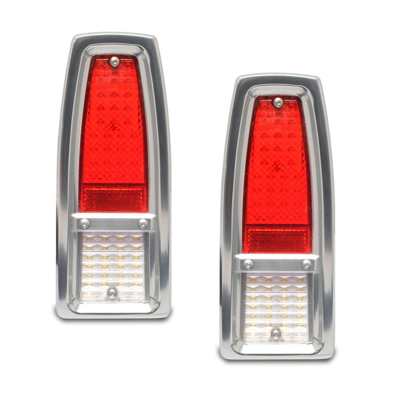 【未開封！LED電飾付き！】1/10  E30 塗装済ボディ レッド！ Billet Taillight Kit W/ Bezel & LED's - 1966-1967 Nova – Eddie